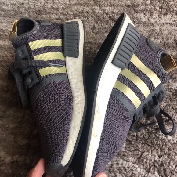 ADIDAS NMD R1 gray and gold - Picture 9 of 13